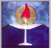 The flaming chalice, symbol of Unitarianism